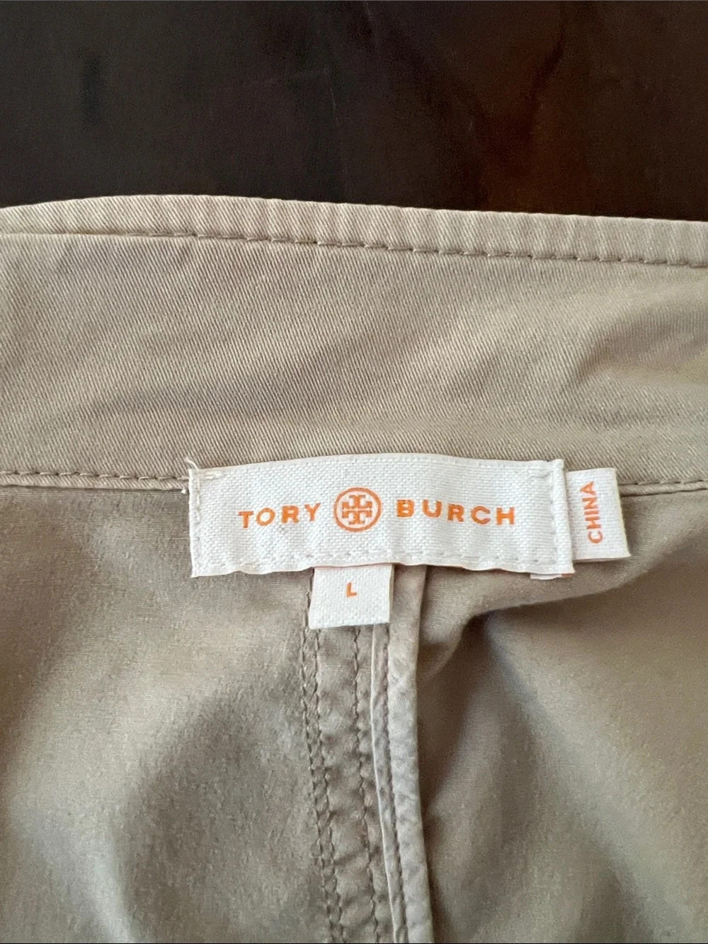 Tory Burch Tan Sgt Pepper’s Utility Jacket - Lightweight Field Coat -Size L